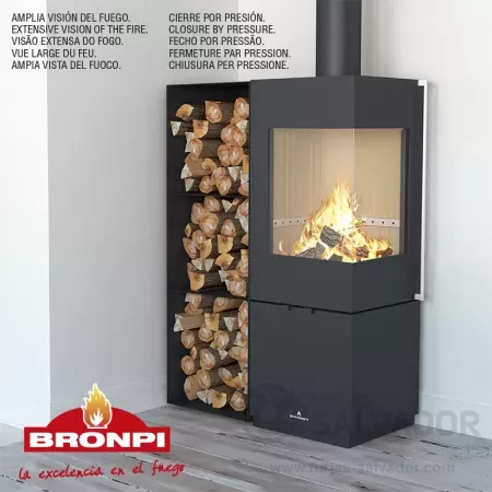 Cierre a presión en la Bronpi Bombay-E esquina: tecnología avanzada para un manejo cómodo y seguro.
