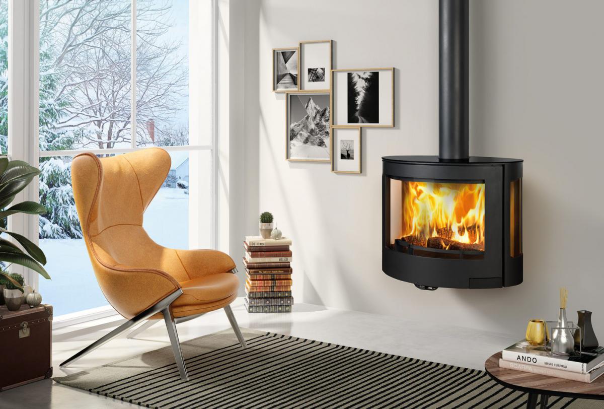 Chimenea metálica Denia Stoves Elyps Wall