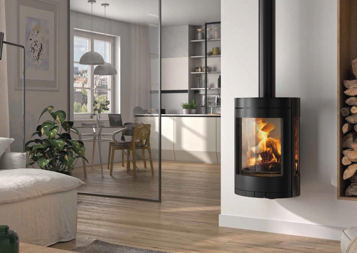 Chimenea metálica Denia Stoves Linz Wall