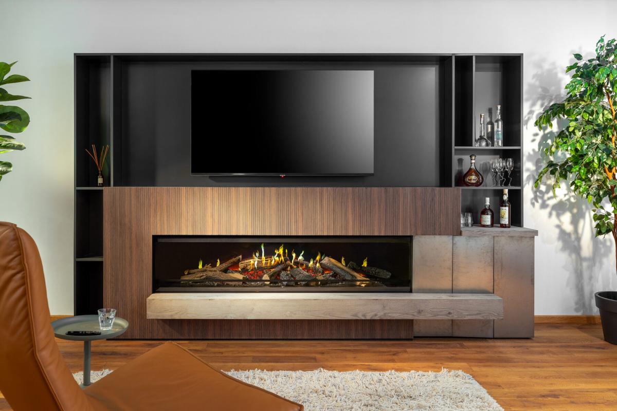 Chimenea eléctrica holográfica 3D Kalfire E-one 190F
