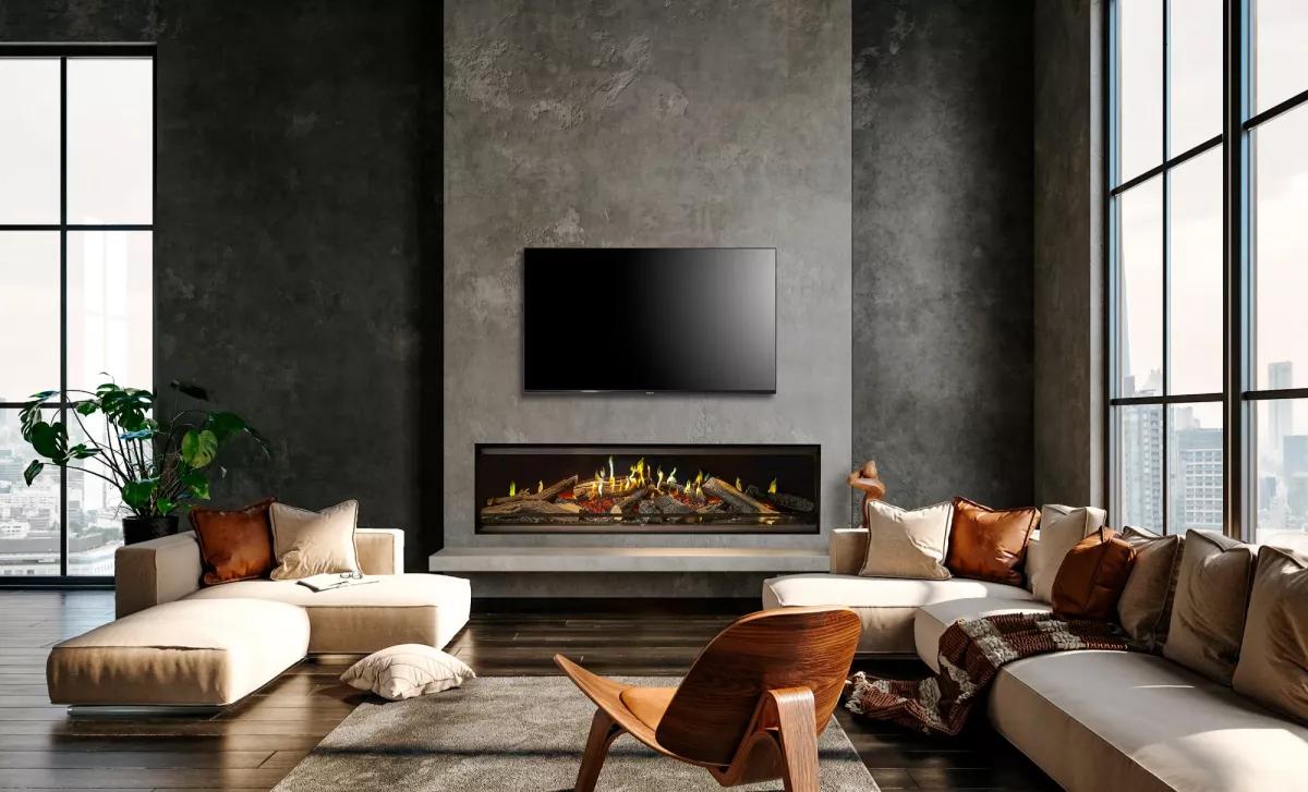 Chimenea eléctrica holográfica 3D Kalfire E-one 160F