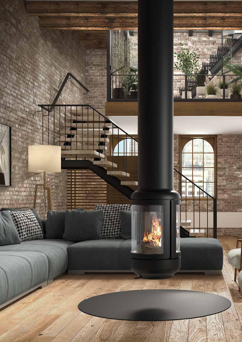 Chimenea metálica Rocal Vesta Central