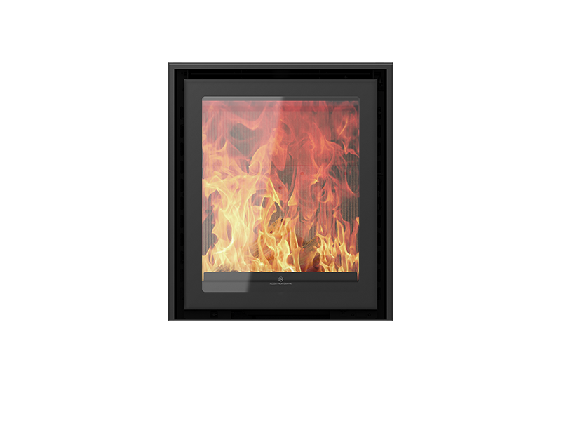Insertable Fogo Montanha Design E609H Negro