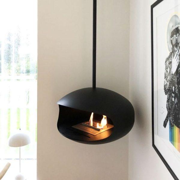 BioChimeneas de Diseño Cocoon Aeris Matt Black