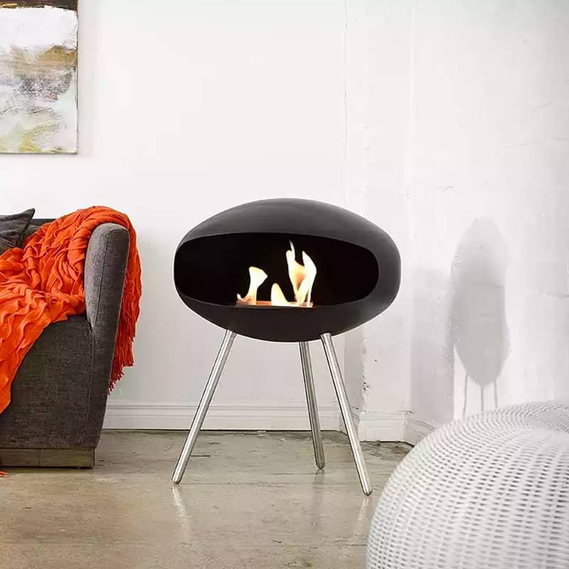BioChimeneas de Diseño Cocoon Terra Matt Black