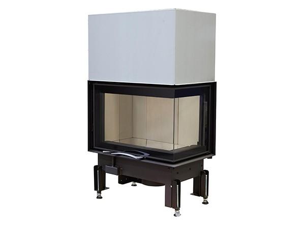 Hogar de puerta elevable Austroflamm 63x40x42S Esquinero Guillotina