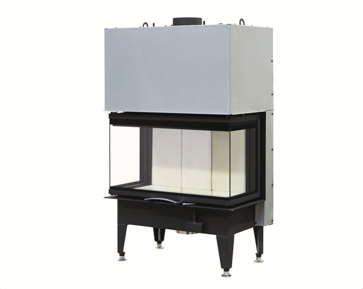 Hogar de puerta elevable Austroflamm 75X35X45 S3 2.0 3 caras Guillotina