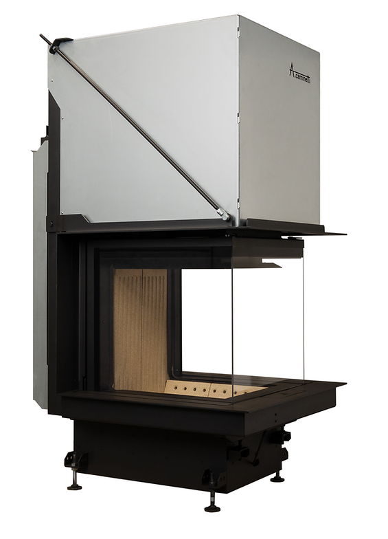 Hogar de puerta elevable A.Caminetti Crystal 3D 50/50 Premium