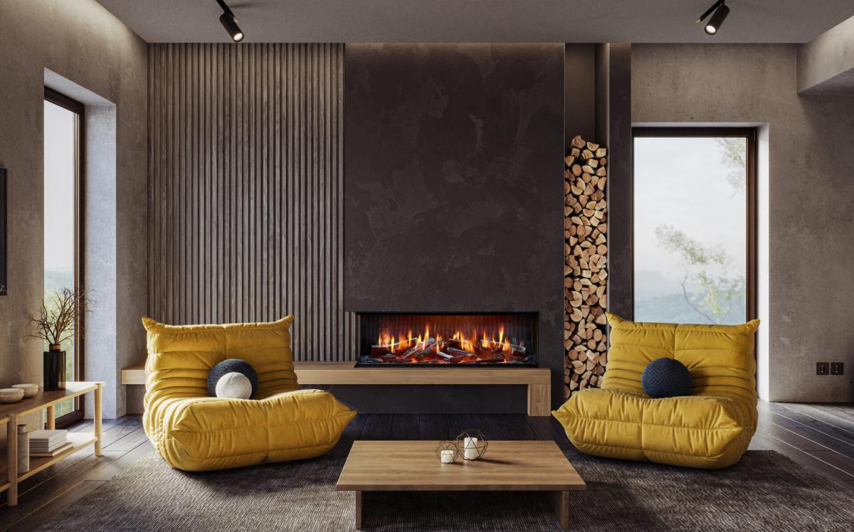 Chimenea eléctrica holográfica 3D Trimline iX13 Solus