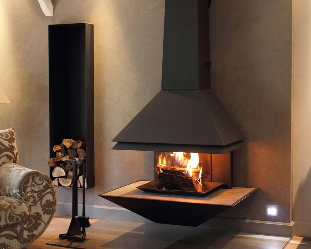 Chimenea metálica Vyrosa Nao Suspendida