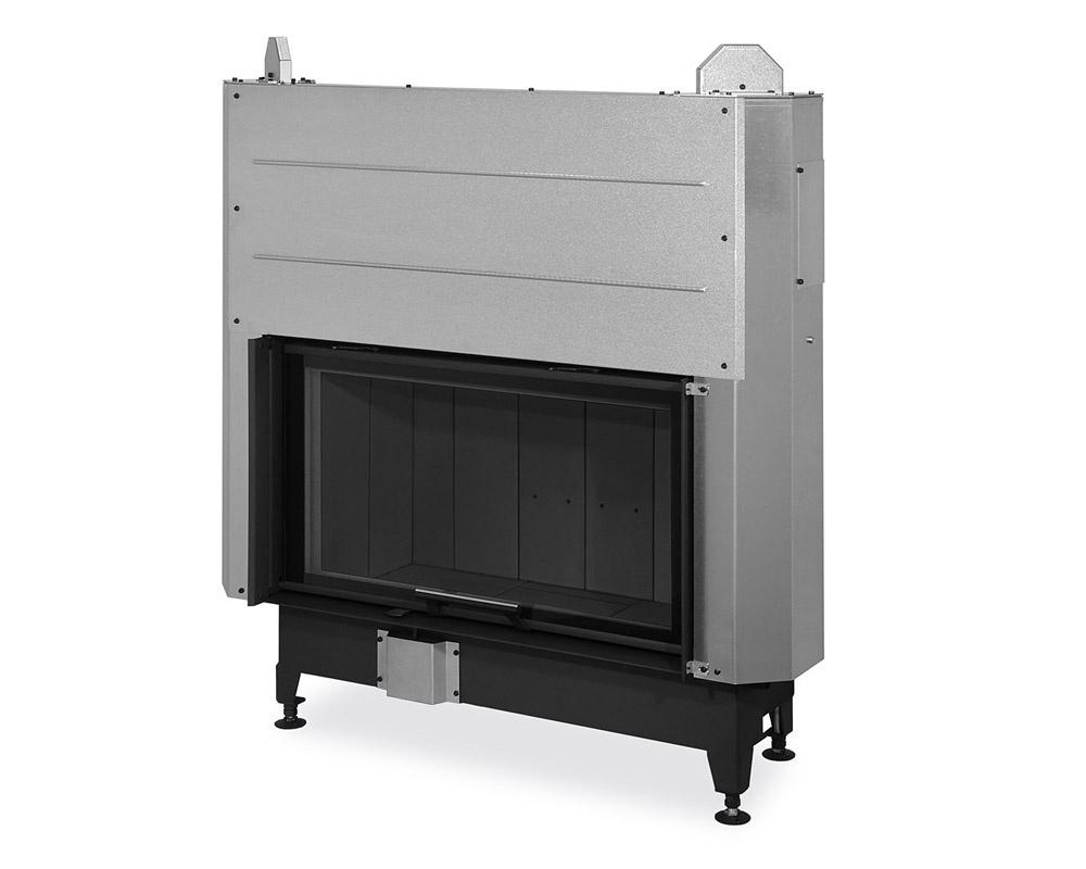 Hogar de puerta elevable Romotop Heat 88.50 Frontal interior negro