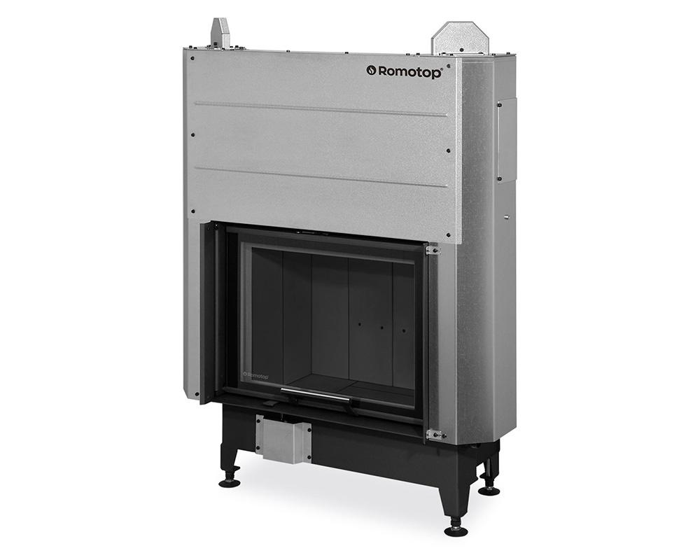 Hogar de puerta elevable Romotop Heat 66.50 Frontal interior negro