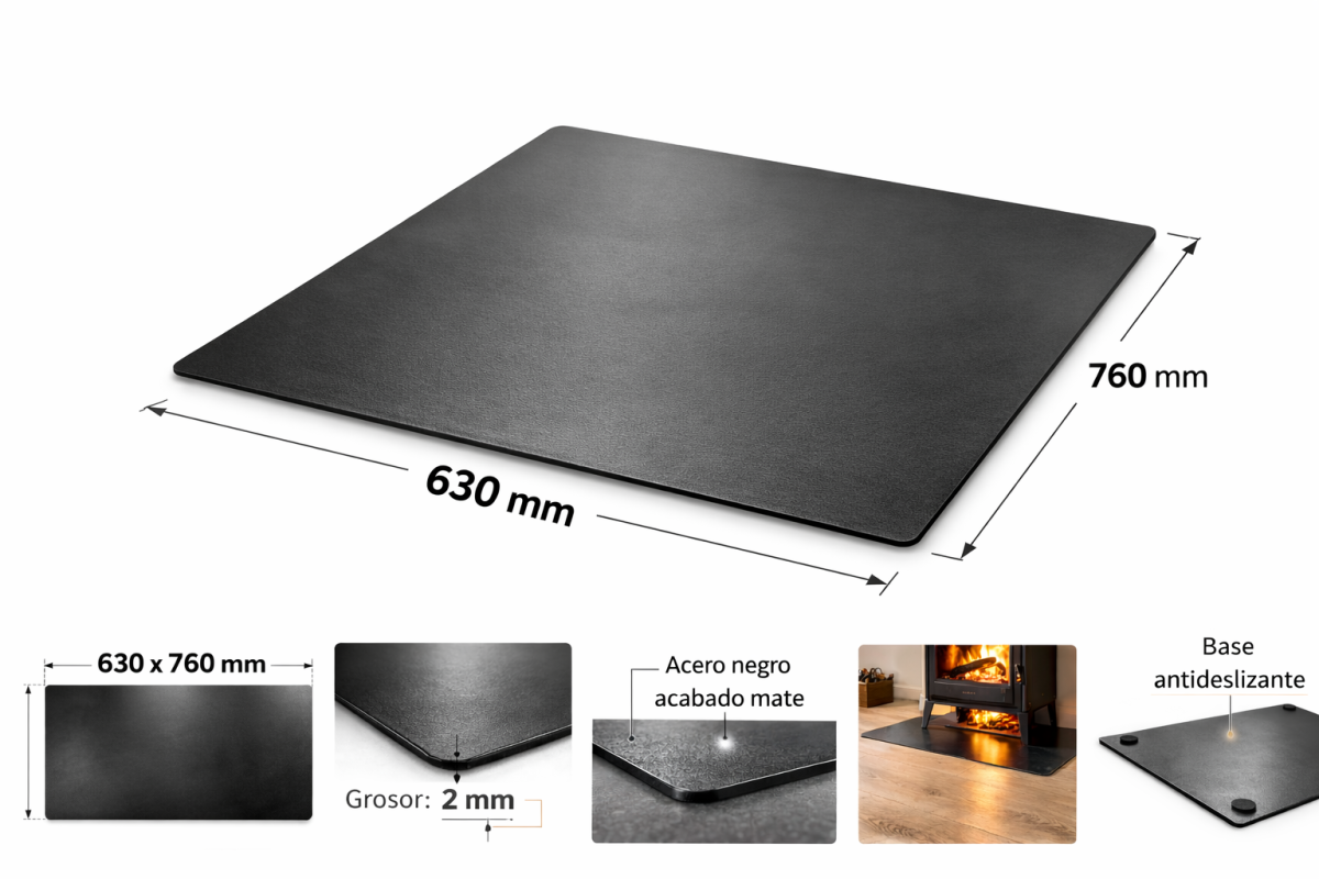 Accesorios y complementos Plancha de suelo 760 x 630 acero