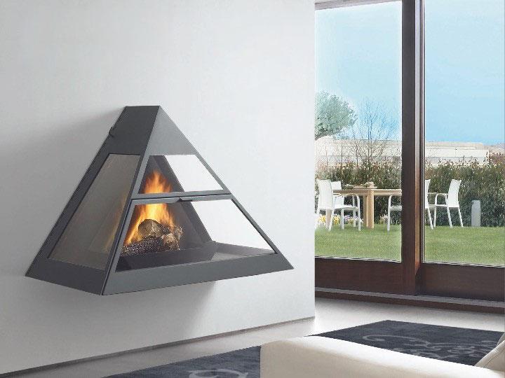 Chimenea metálica Traforart Admeto Frontal salida posterior