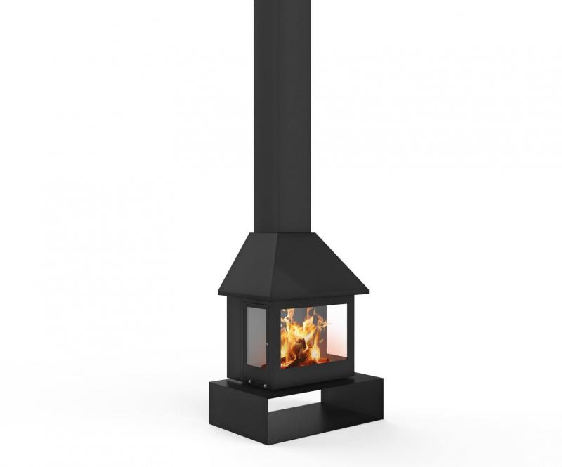 Chimenea metálica Traforart Sandra Frontal