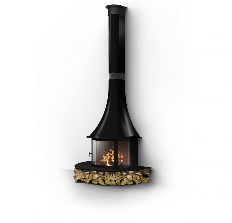 Chimenea metálica Traforart Lorena Frontal