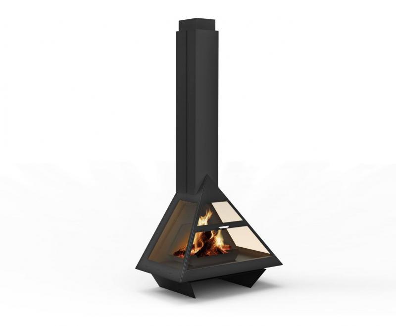 Chimenea metálica Traforart Admeto Frontal