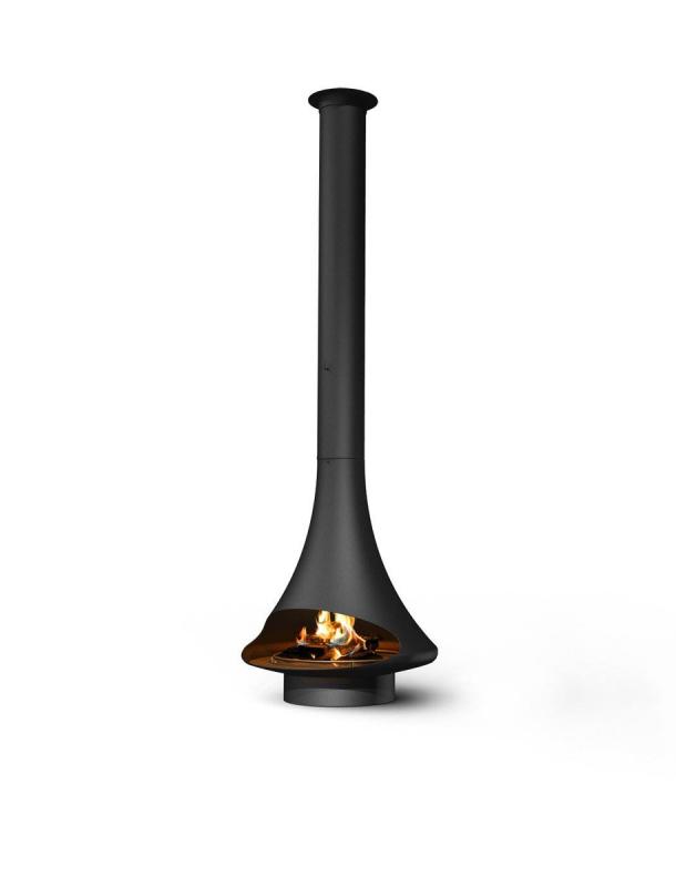 Chimenea metálica Traforart Doria dos bocas
