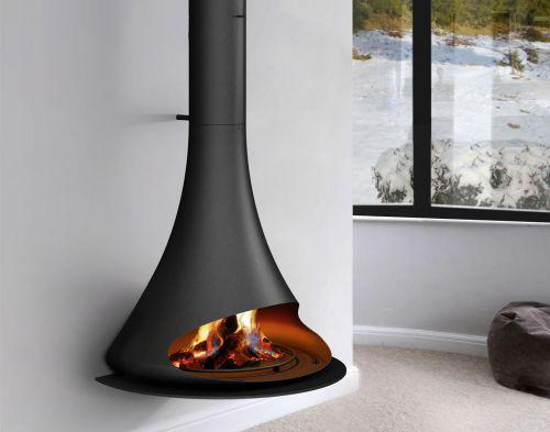 Chimenea metálica Traforart Doria Frontal