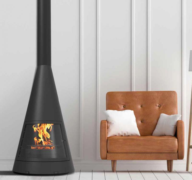 Chimenea metálica Traforart Piccola
