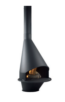 Chimenea metálica Traforart Oviedo Frontal