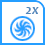 2x Turbinas 125m³/h