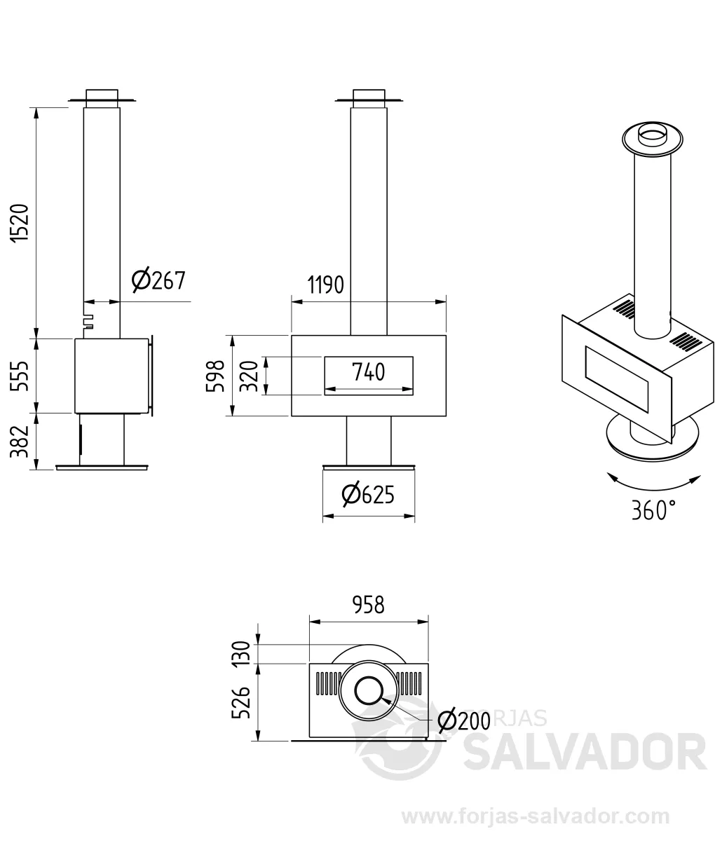 Plano de medidas M-Desing Venus 850HT